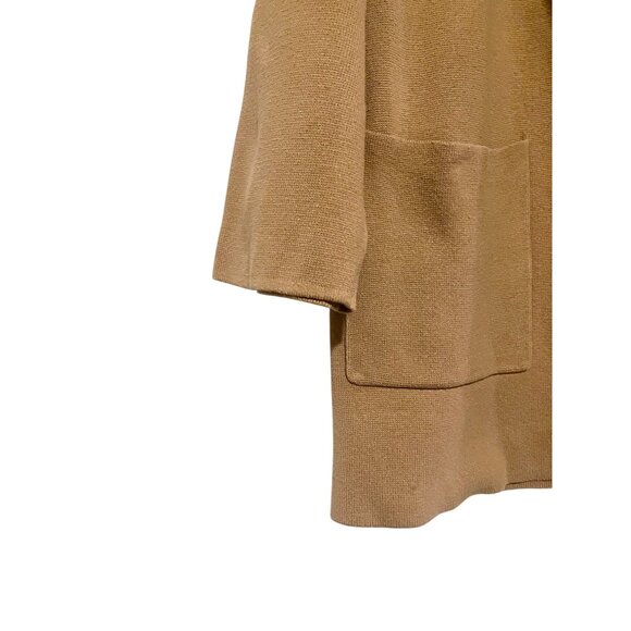 Quince Organic Cotton Blazer L Open Front Pockets Minimalist Neutral 100% Cotton - Picture 6 of 9